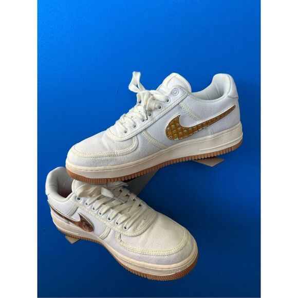 Nike Air Force 1 Travis Scott AQ4211 100 White US 10.5 - Picture 3 of 11